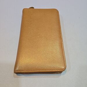 Day-Timer Passport Travel Zip Organizer 4” x 7” Brown Planner Cover